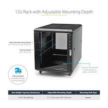 Cabinet StarTech.com  RK1236BKF