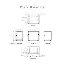 Cabinet StarTech.com  RK1536BKF
