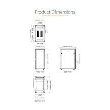 Cabinet StarTech.com  RK2536BKF