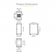Cabinet StarTech.com  RK2536BKF