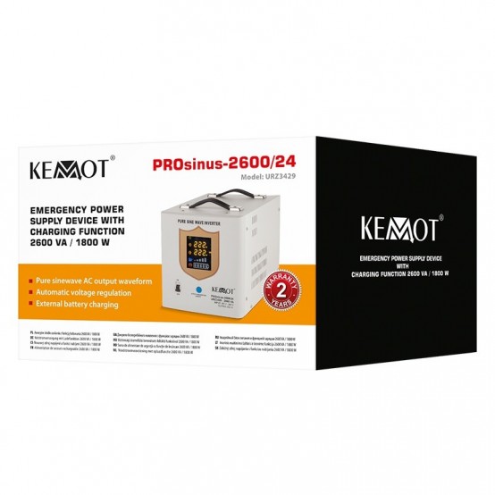 UPS Kemot centrale, sinus pur 2600VA/1800W 24V URZ3429