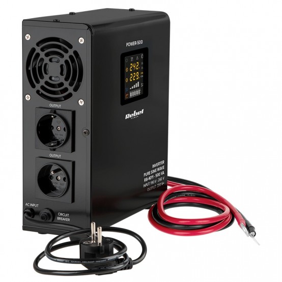 UPS Rebel centrale termice, sinus pur 500VA 300W 12V RB-4011