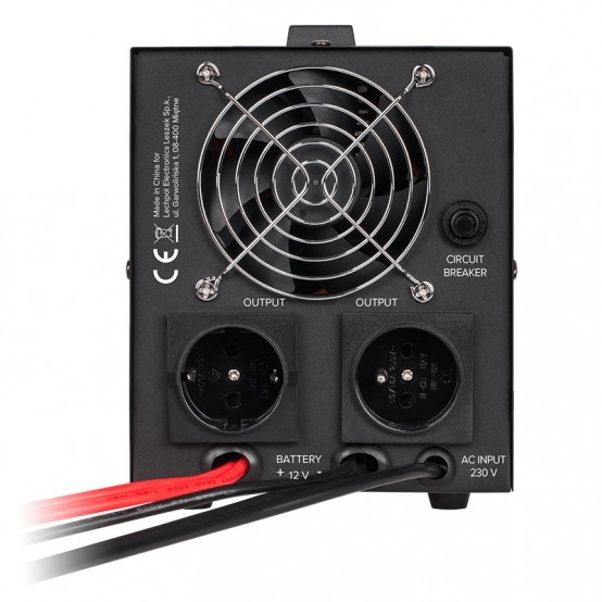 UPS Rebel centrale termice, sinus pur 800VA 500W 12V RB-4002