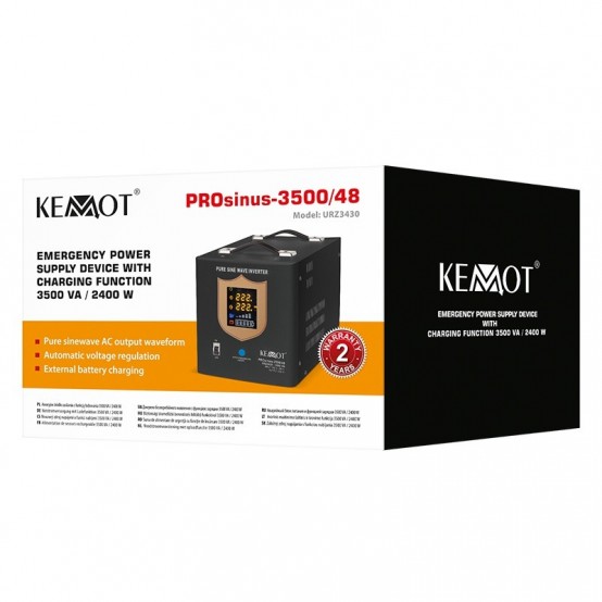 UPS Kemot centrale, sinus pur 3500VA/2400W 48V URZ3430
