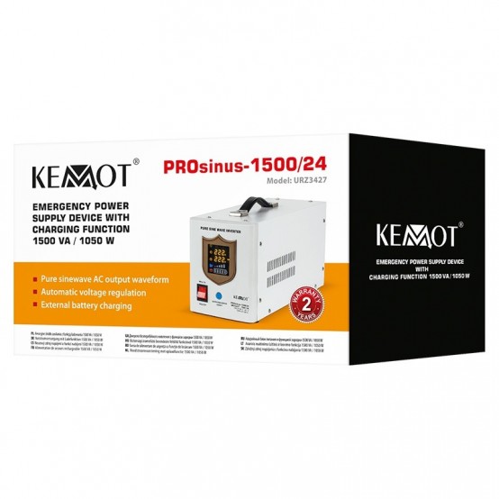 UPS Kemot centrale termice, sinus pur 1500VA/1050W 24V URZ3427