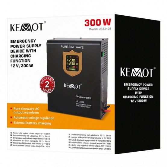UPS Kemot centrale termice, sinus pur 500VA/300W 12V URZ3408