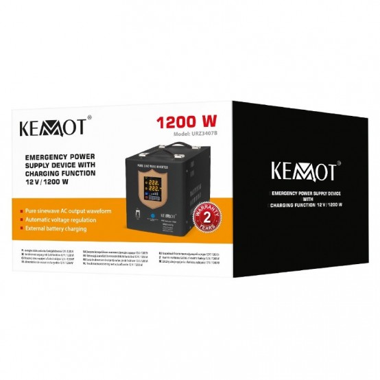 UPS Kemot centrale termice, sinus pur 2000VA/1200W 12V URZ3407B