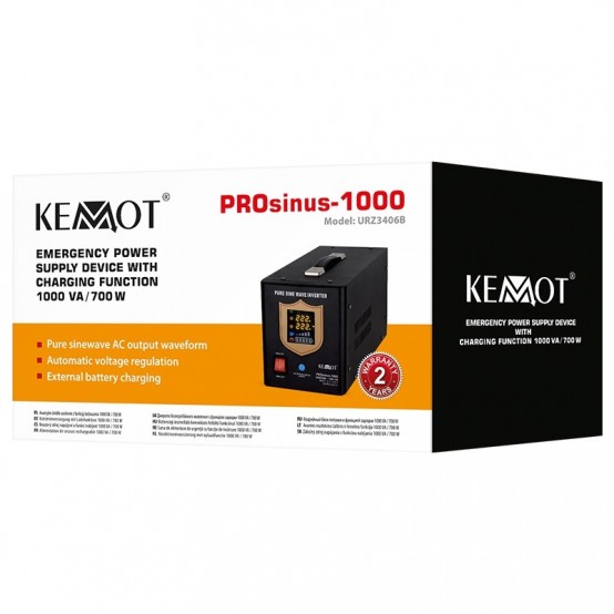 UPS Kemot centrale termice, sinus pur 1000VA/700W 12V URZ3406B