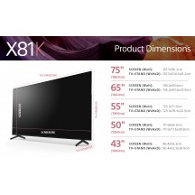 Televizor Sony  KD75X81KAEP