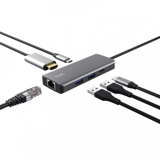 Hub Trust Dalyx 6-in-1 Multiport Adapter 24968