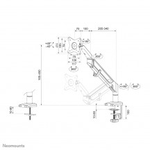 Suport Neomounts  DS70-810BL1