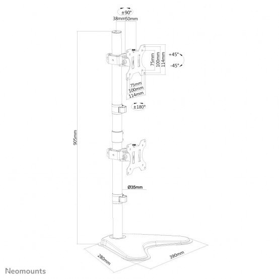 Suport Neomounts  FPMA-D550DDVBLACK