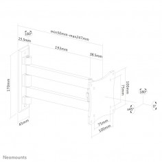 Suport Neomounts  FPMA-W820BLACK 2
