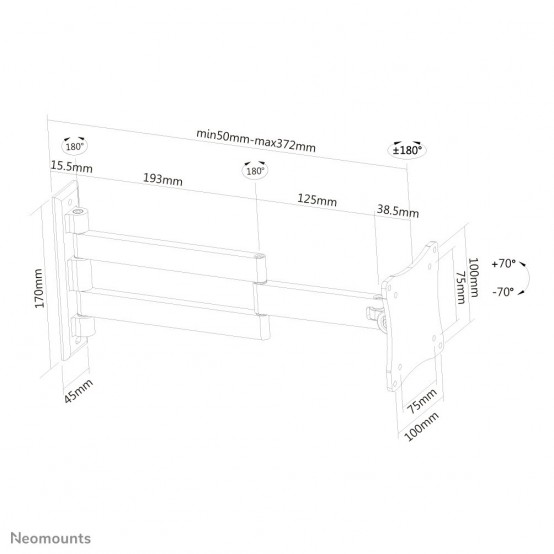 Suport Neomounts  FPMA-W830BLACK