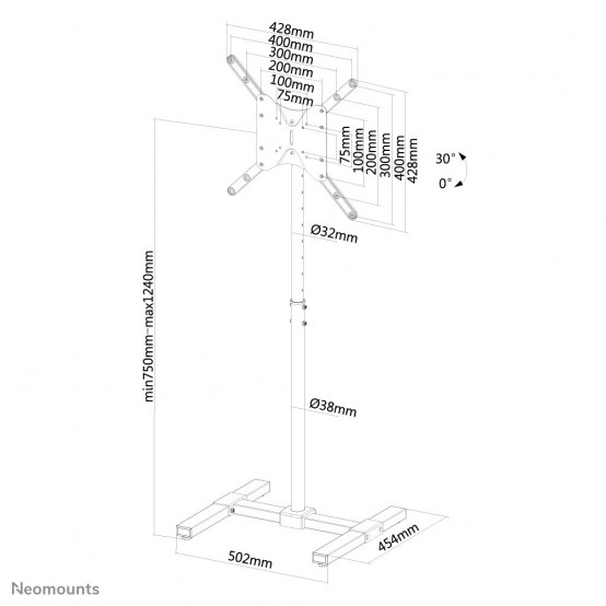 Suport Neomounts  NS-FS100BLACK