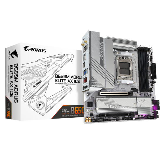 Placa de baza GigaByte  B650M A ELITE AX ICE