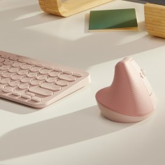 Mouse Logitech Lift Vertical Ergonomic Mouse Rose / Dark Rose 910-006478