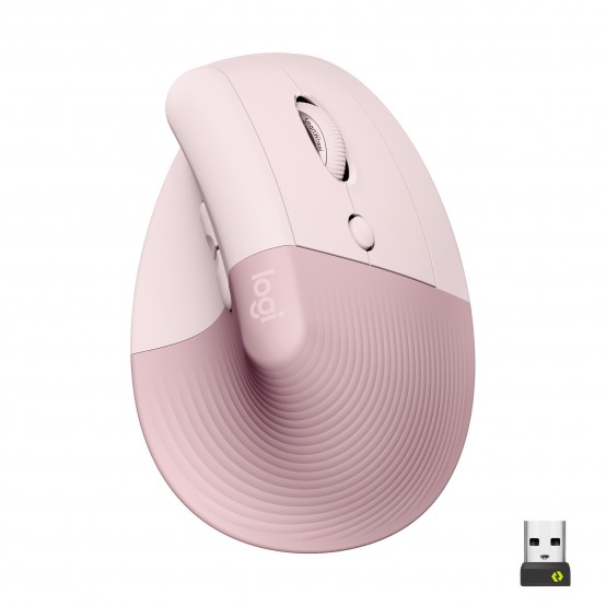 Mouse Logitech Lift Vertical Ergonomic Mouse Rose / Dark Rose 910-006478