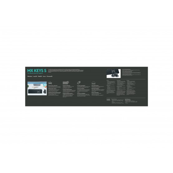 Tastatura Logitech MX Keys S Keyboard - Full-Size 920-011587