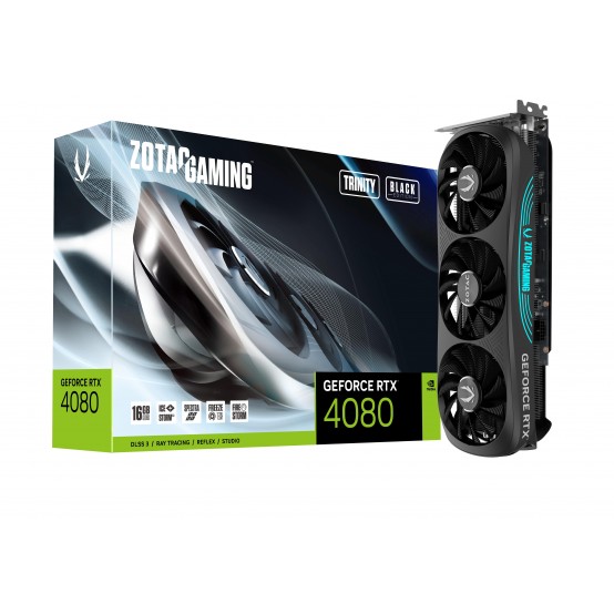 Placa video Zotac GeForce RTX 4080 16GB Trinity Black Edition ZT-D40810P-10P
