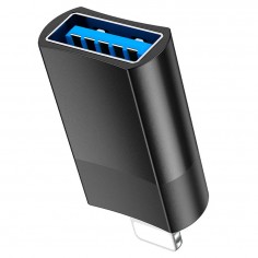 Adaptor Hoco OTG Adapter - Lightning to USB-A, Plug & Play - Black UA17 2