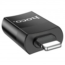 Adaptor Hoco OTG Adapter - Lightning to USB-A, Plug & Play - Black UA17