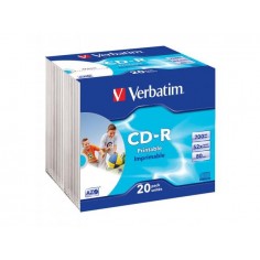 CD Verbatim CD-R 700 MB 52x Inkjet printable 43424