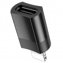 Adaptor Hoco OTG Adapter - Lightning to USB Type-C, Plug & Play, 2A - Black UA17