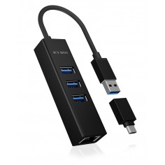 Hub RaidSonic  IB-HUB1419-LAN 2