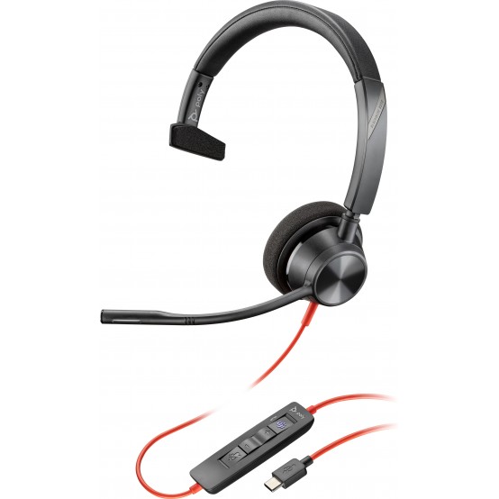 Casca HP Poly Blackwire 3310 Microsoft Teams Certified USB-C Headset TAA 760Q7AA