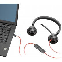Casca HP Poly Blackwire 3320 USB-A Headset 76J16AA