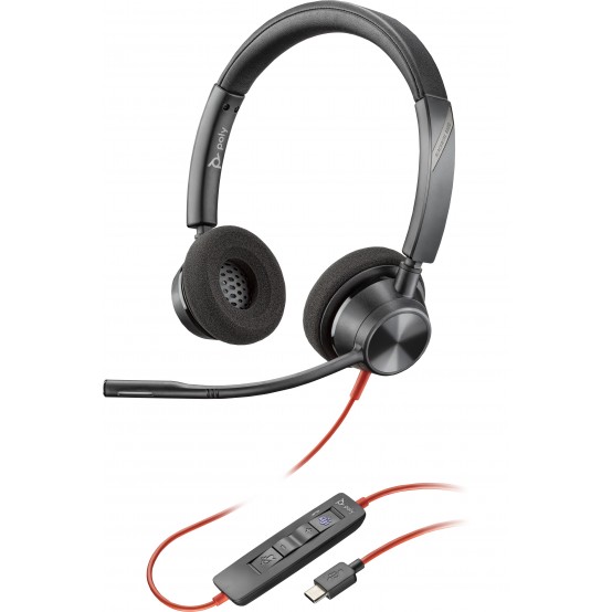 Casca HP Poly Blackwire 3320 Microsoft Teams Certified USB-C Headset 76J19AA