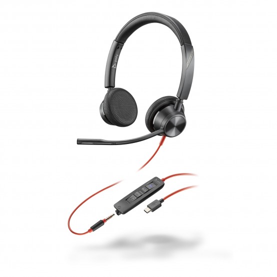 Casca HP Poly Blackwire 3325 Microsoft Teams Certified USB-C Headset 76J23AA
