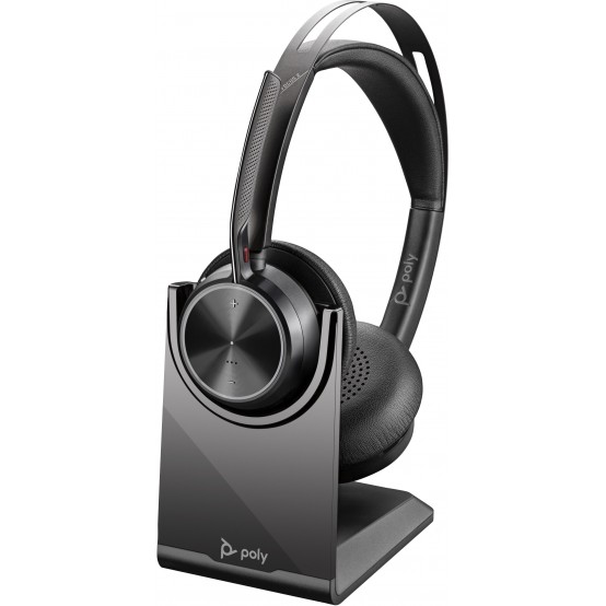 Casca HP Poly Voyager Focus 2 USB-C with charge stand Headset 77Y89AA