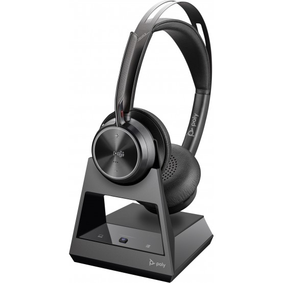 Casca HP Poly Voyager Focus 2-M Microsoft Teams Certified with charge stand Headset 77Y90AA