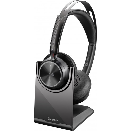 Casca HP Poly Voyager Focus 2-M Microsoft Teams Certified with charge stand Headset 77Y90AA