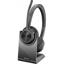 Casca HP Poly Voyager 4320 UC Stereo USB-A Headset +BT700 USB-A Adapter +Charging Stand 77Y99AA