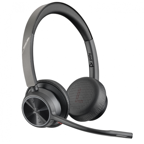 Casca HP Poly Voyager 4320 Microsoft Teams Certified Headset +BT700 dongle +Charging Stand 77Z00AA