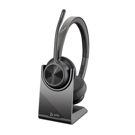 Casca HP Poly Voyager 4320 Microsoft Teams Certified Headset +BT700 dongle +Charging Stand 77Z00AA