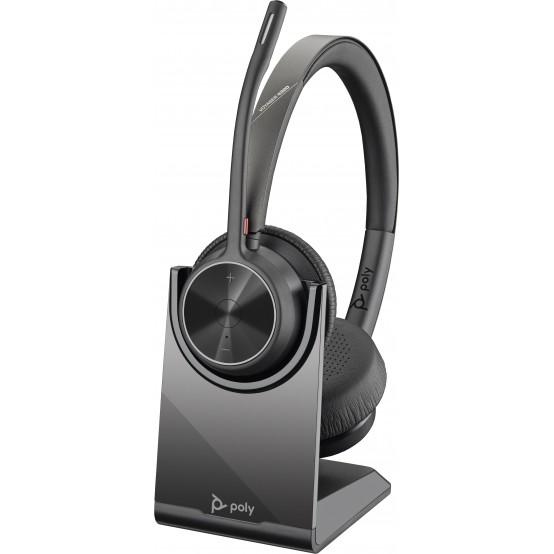 Casca HP Poly Voyager 4320 USB-C Headset +BT700 dongle +Charging Stand 77Z31AA