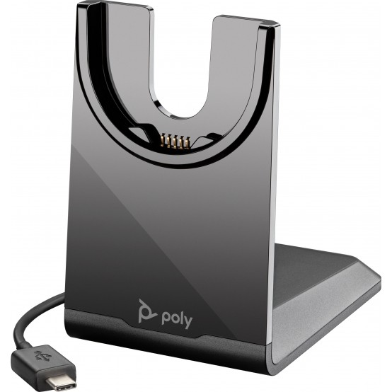 Casca HP Poly Voyager 4320 USB-C Headset +BT700 dongle +Charging Stand 77Z31AA