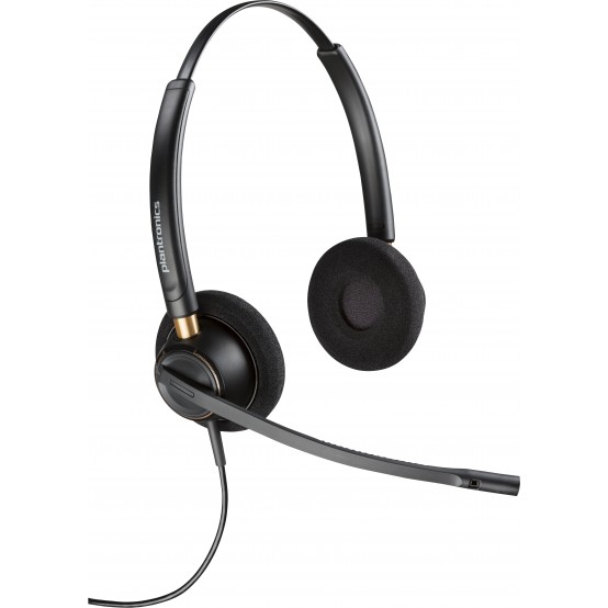 Casca HP Poly EncorePro 520D with Quick Disconnect Binaural Digital Headset TAA 783P5AA