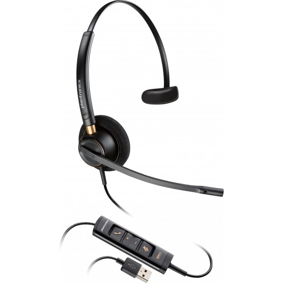 Casca HP Poly EncorePro 515 Microsoft Teams Certified Monoaural with USB-A Headset 783R1AA