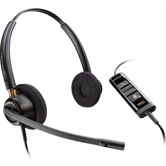 Casca HP Poly EncorePro 525 Microsoft Teams Certified Stereo with USB-A Headset 783R2AA