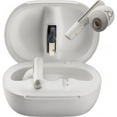 Casca HP Poly Voyager Free 60+ UC M White Sand Earbuds +BT700 USB-C Adapter +Touchscreen Charge Case 7Y8G8AA