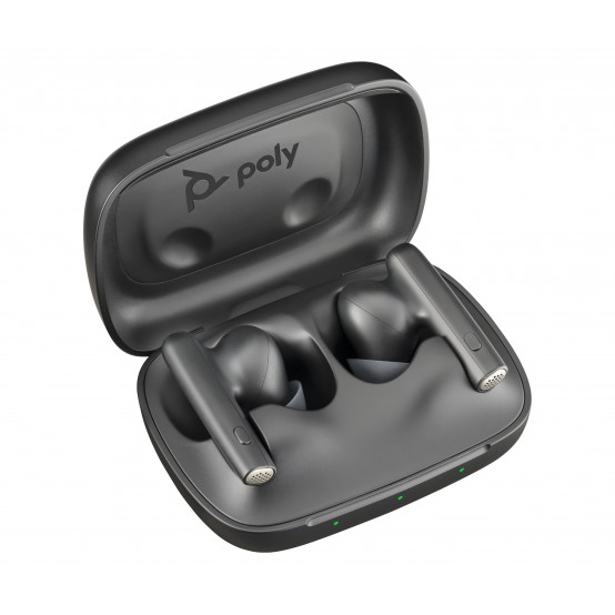 Casca HP Poly Voyager Free 60 UC Carbon Black Earbuds +BT700 USB-C Adapter +Basic Charge Case 7Y8H4AA