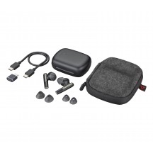 Casca HP Poly Voyager Free 60 UC Carbon Black Earbuds +BT700 USB-C Adapter +Basic Charge Case 7Y8H4AA