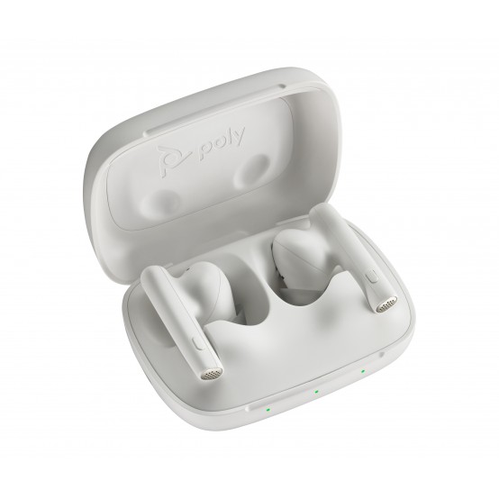 Casca HP Poly Voyager Free 60 UC M White Sand Earbuds +BT700 USB-C Adapter +Basic Charge Case 7Y8L6AA