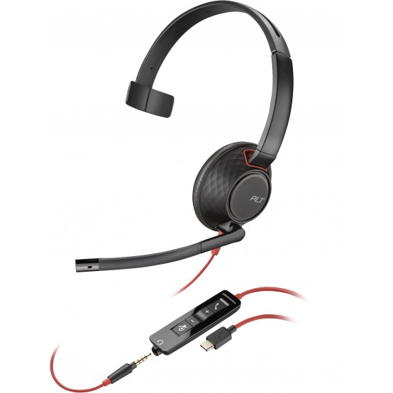 Casca HP Poly Blackwire C5210 USB-C Headset +Inline Cable (Bulk) 805H4A6