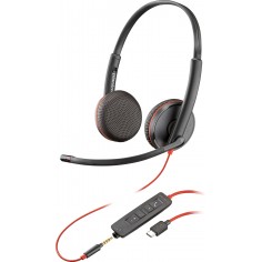 Casca HP Poly Blackwire C3225 Stereo USB-C Headset 80S04AA